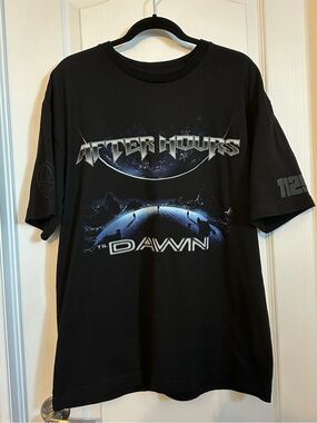 The Weeknd After Hours Til Dawn Shirt Mens large Black 2025 Stadium Tour XO Tee
